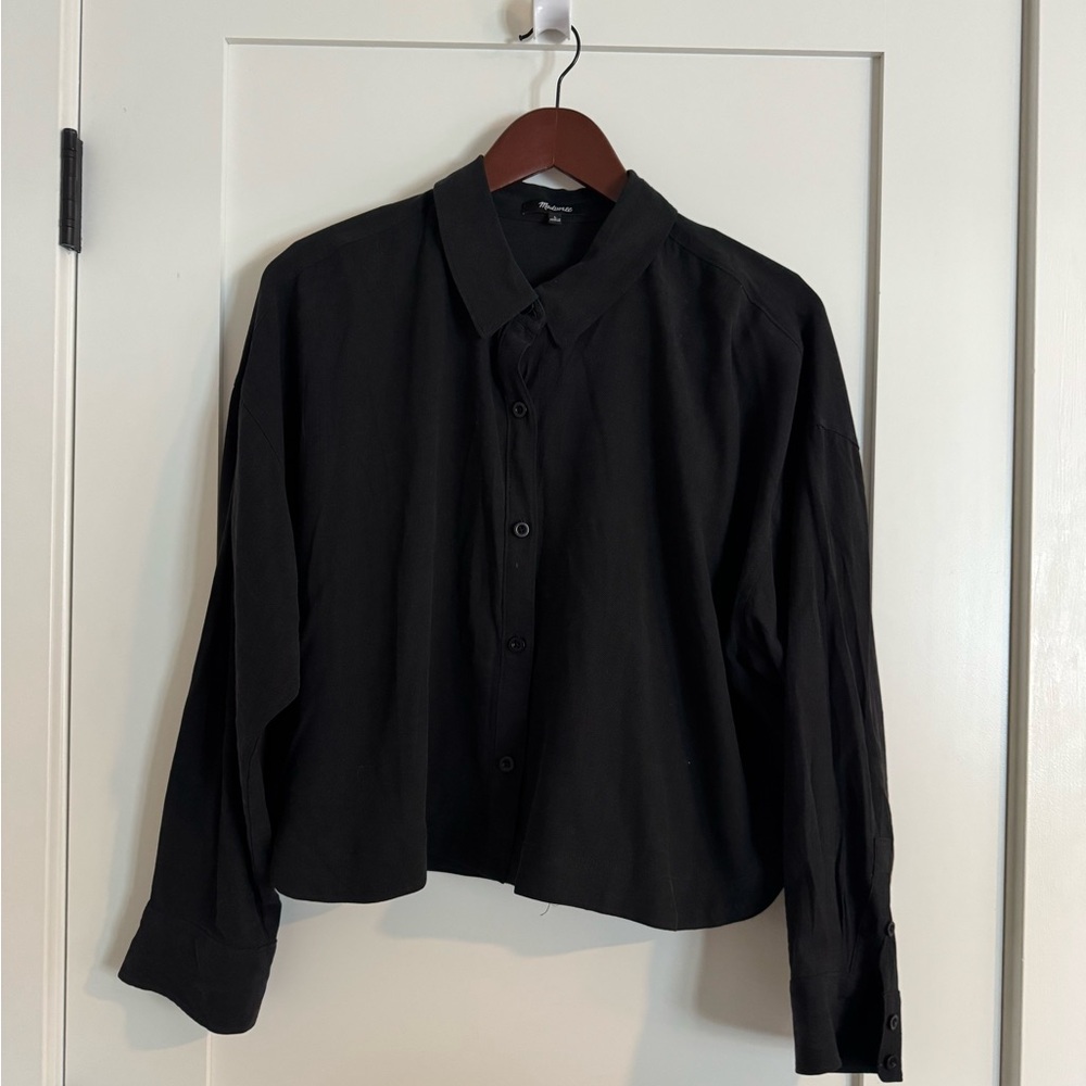 Madewell Lusterweave Hartfield Crop Shirt - Picture 3 of 6
